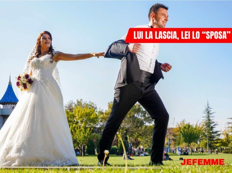 lui la lascia, lei lo “sposa”